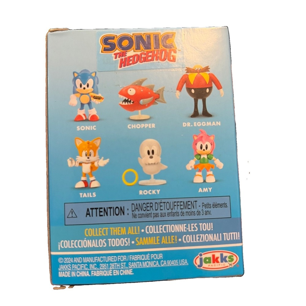 Jakks Pacific Sonic the Hedgehog Chopper Fish 2.5" Action Figure Robot Goldfish - Picture 2 of 2